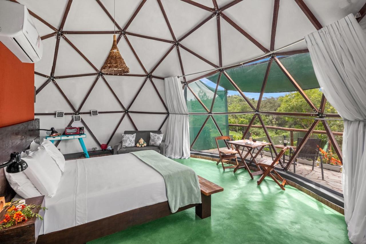 Glamping Serra Da Canastra - Casinha De Hortela - Domo Embauba Delfinopolis Ngoại thất bức ảnh