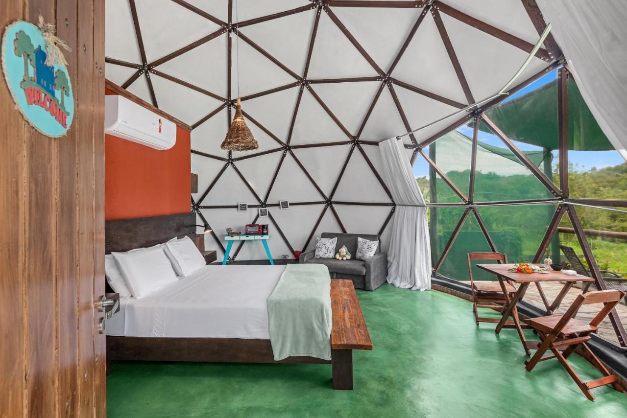 Glamping Serra Da Canastra - Casinha De Hortela - Domo Embauba Delfinopolis Ngoại thất bức ảnh