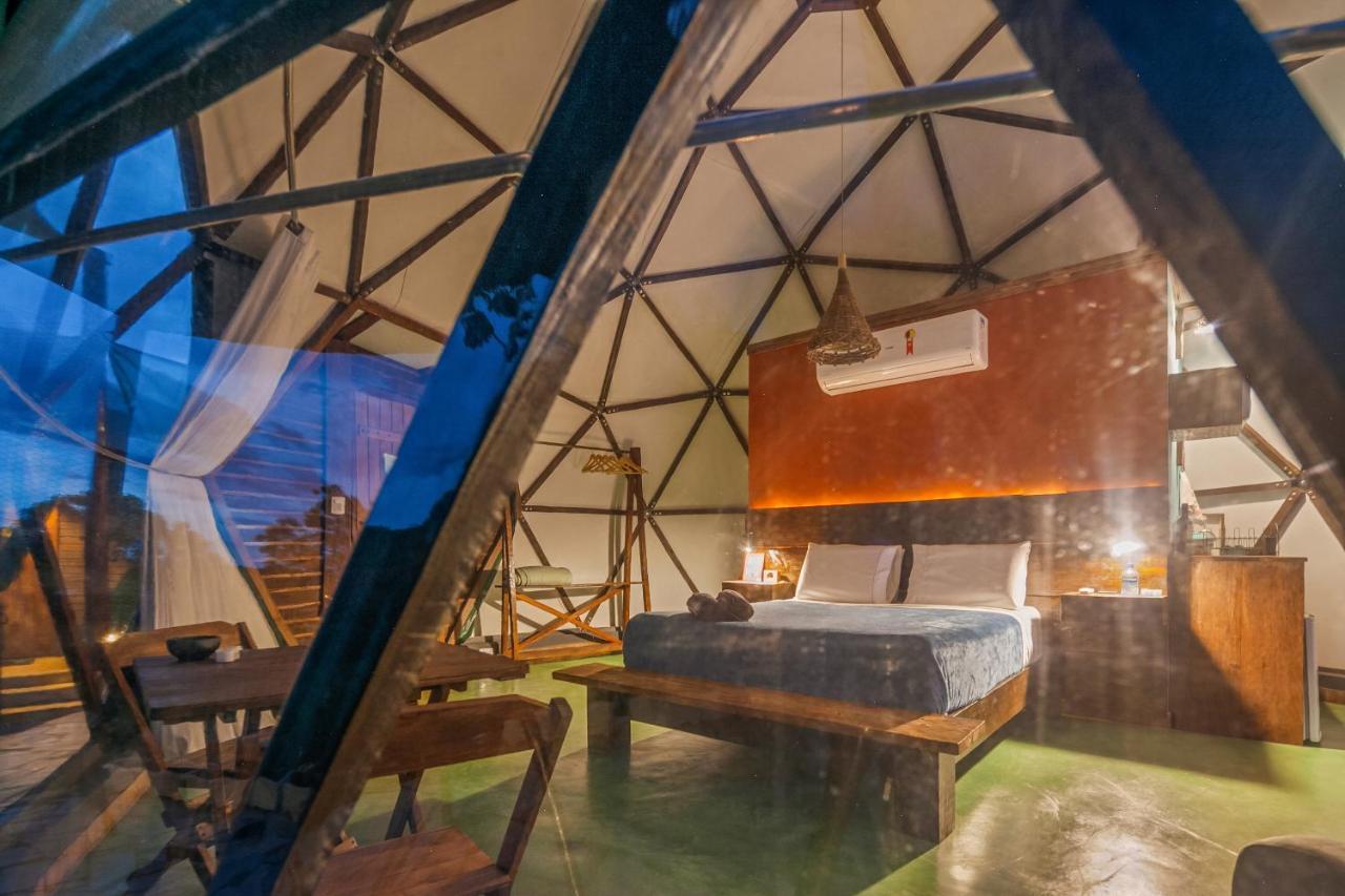 Glamping Serra Da Canastra - Casinha De Hortela - Domo Embauba Delfinopolis Ngoại thất bức ảnh